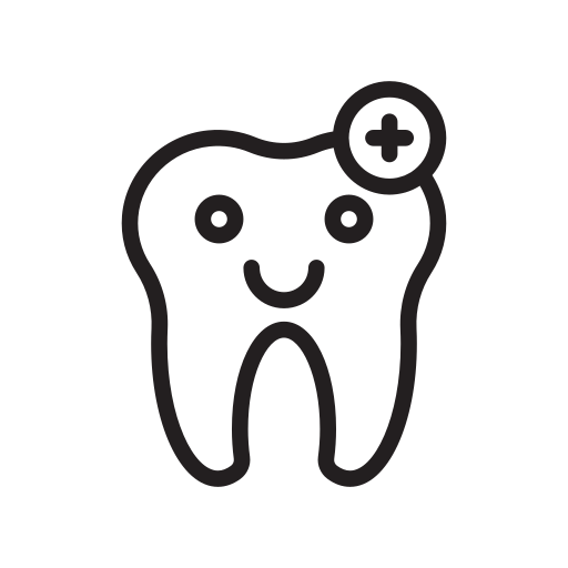 Smiling tooth icon representing pediatric dentistry and dental health services at MY Family Dental in West Chester, PA.