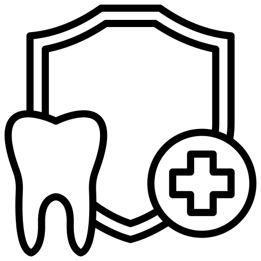 Preventative dental program logo featuring a tooth and shield design, symbolizing oral health protection and comprehensive family dental care.